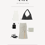 ANYA Braided Shoulder Bag - BLACK SILVER