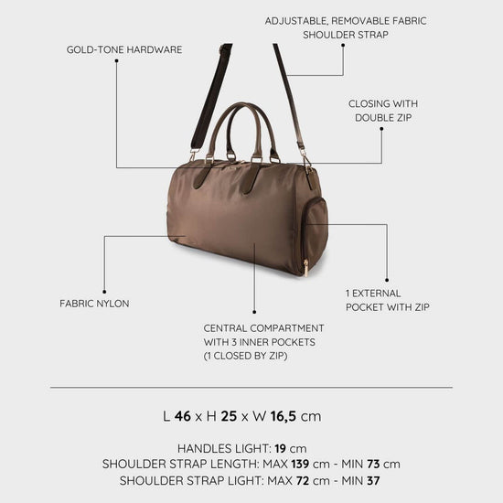 Travel Bag KIMBERLY - ESPRESSO