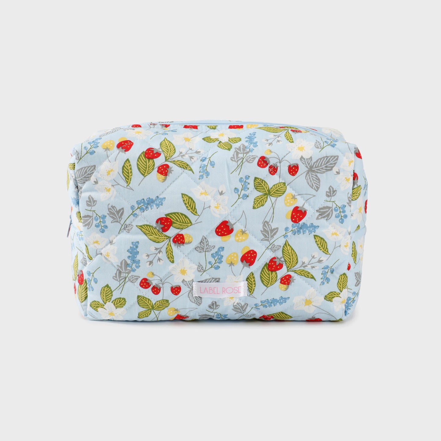 Trousse in tessuto con frutti BIG - AZZURRO