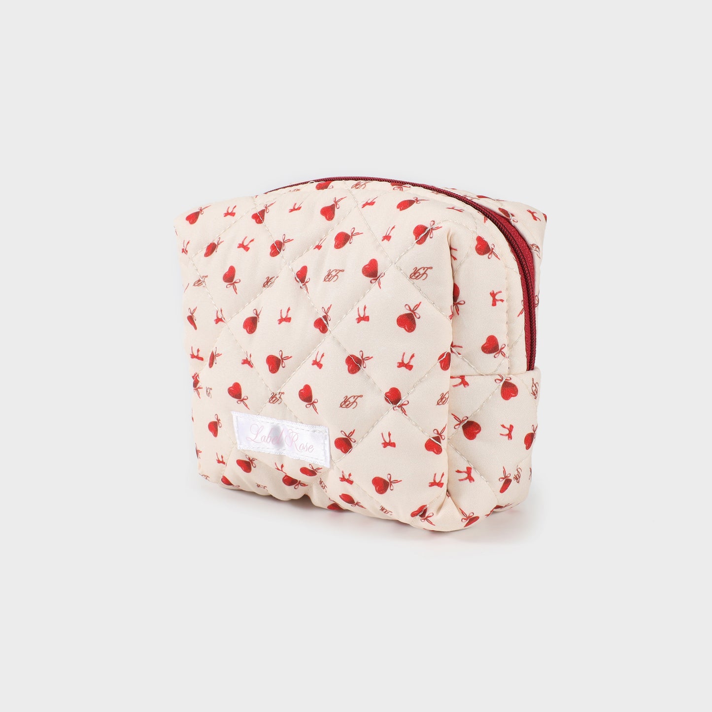 Trousse in tessuto small SAN VALENTINO - PANNA