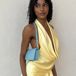 Borsa a spalla NICOLE - TURQUOISE