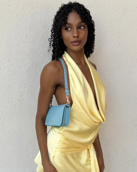 Borsa a spalla NICOLE - TURQUOISE