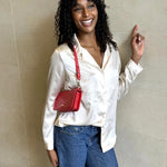 Bolso de hombro NICOLE - ROJO