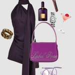 Mini bag in vernice LIBERTY - VIOLA