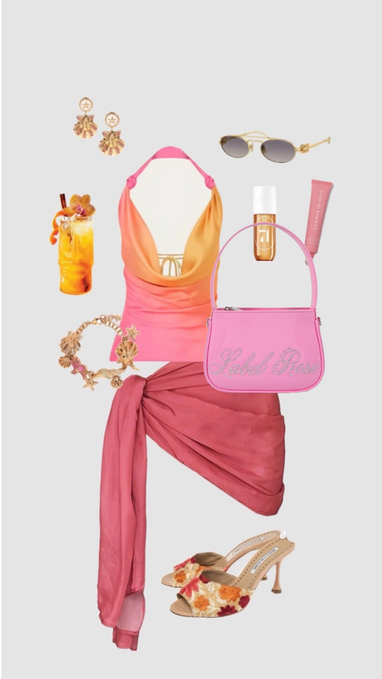 Mini bag in vernice LIBERTY - ROSA