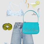Mini bag in vernice LIBERTY - TURCHESE