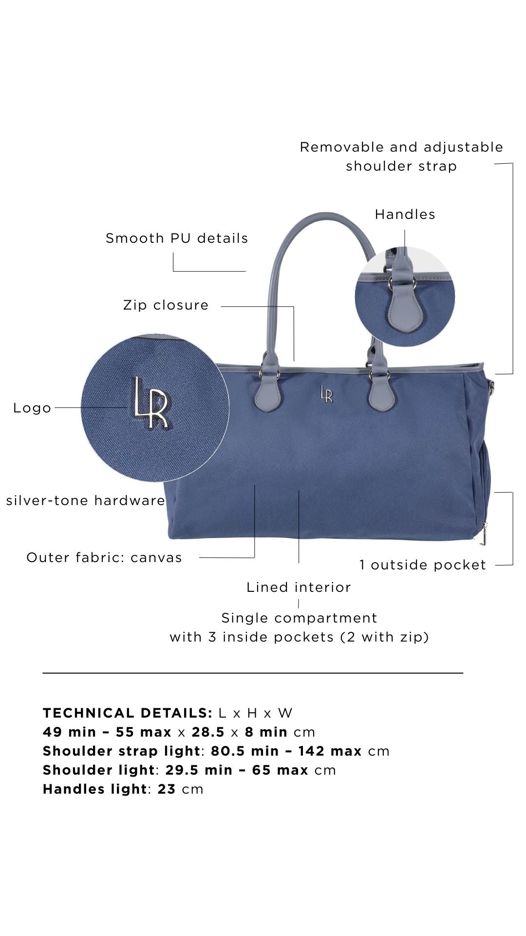 Borsone a spalla VOYAGER - SUMMIT BLUE