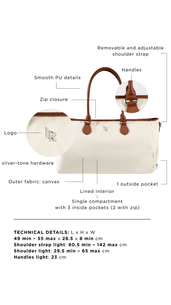 Borsone a spalla VOYAGER - GLACIER WHITE