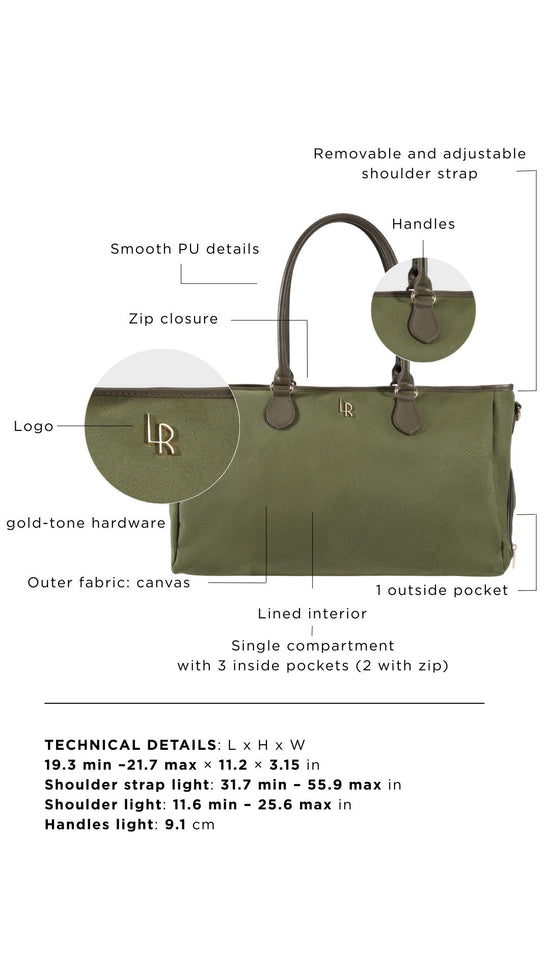 Borsone a spalla VOYAGER - MOSS GREEN