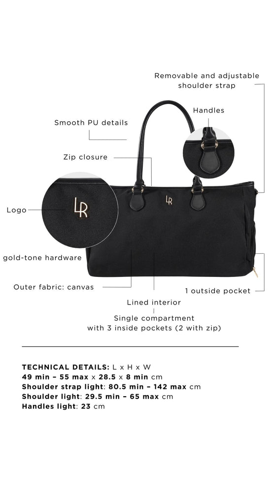 Borsone a spalla VOYAGER - BLACK