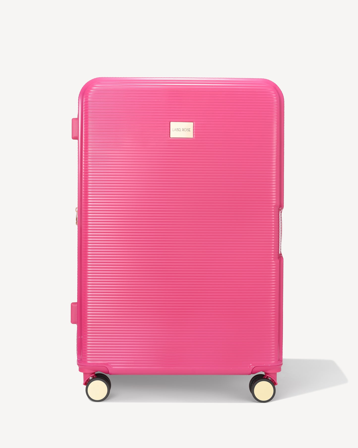 Shiny hold suitcase four wheels - FUXIA