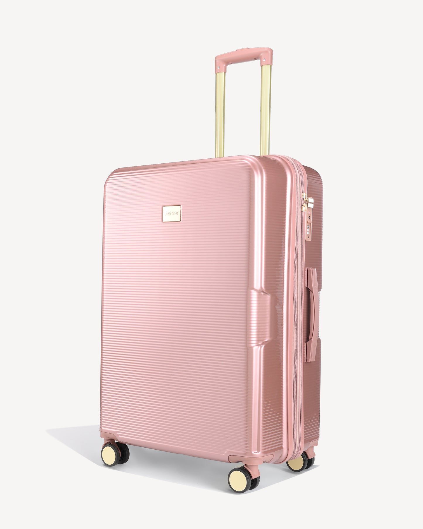 Shiny hold suitcase four wheels - PINK