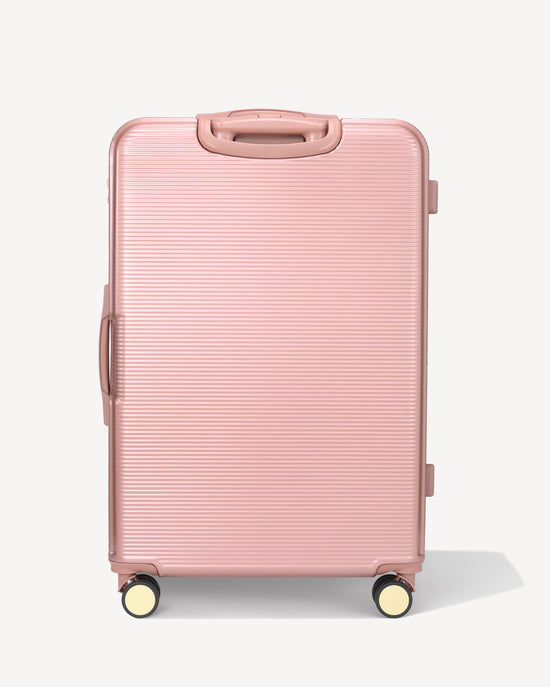 Shiny hold suitcase four wheels - PINK