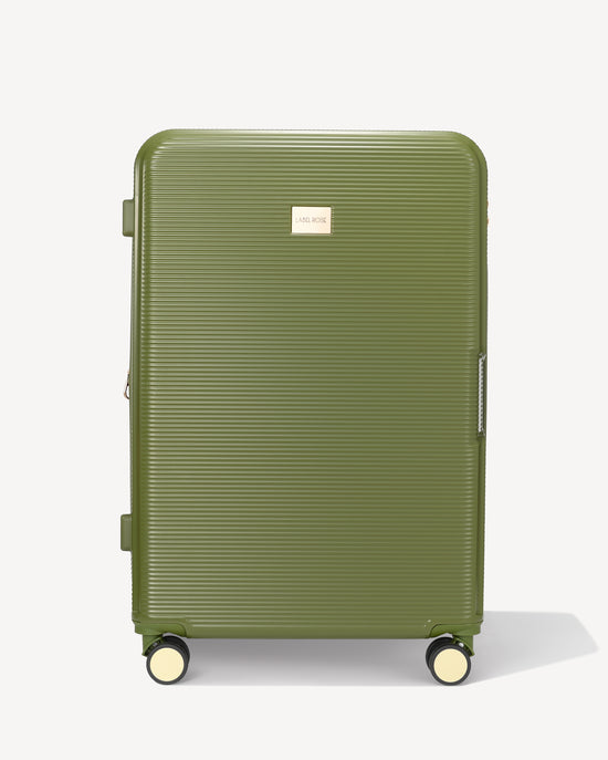 Shiny hold suitcase four wheels - GREEN
