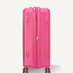 Shiny trolley suitcase four wheels - FUXIA