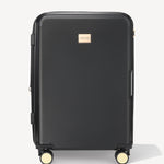 Valigia trolley lucido quattro ruote - NERO