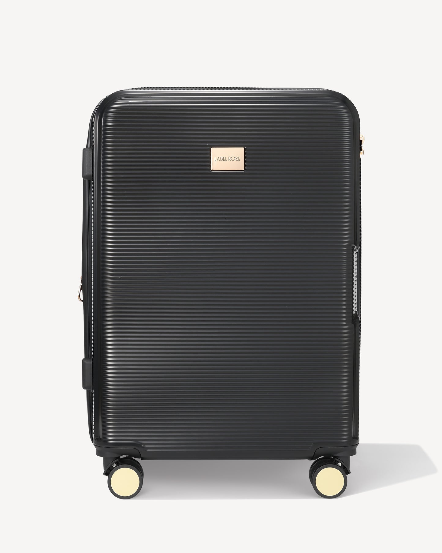 Shiny trolley suitcase four wheels - BLACK