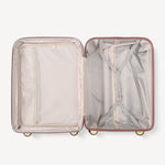 Maleta trolley brillante de 4 ruedas - ROSA