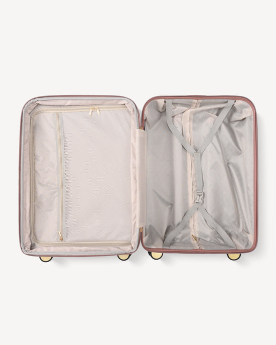 Shiny trolley suitcase four wheels - PINK