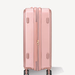 Maleta trolley brillante de 4 ruedas - ROSA