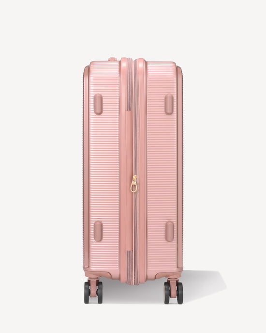 Shiny trolley suitcase four wheels - PINK