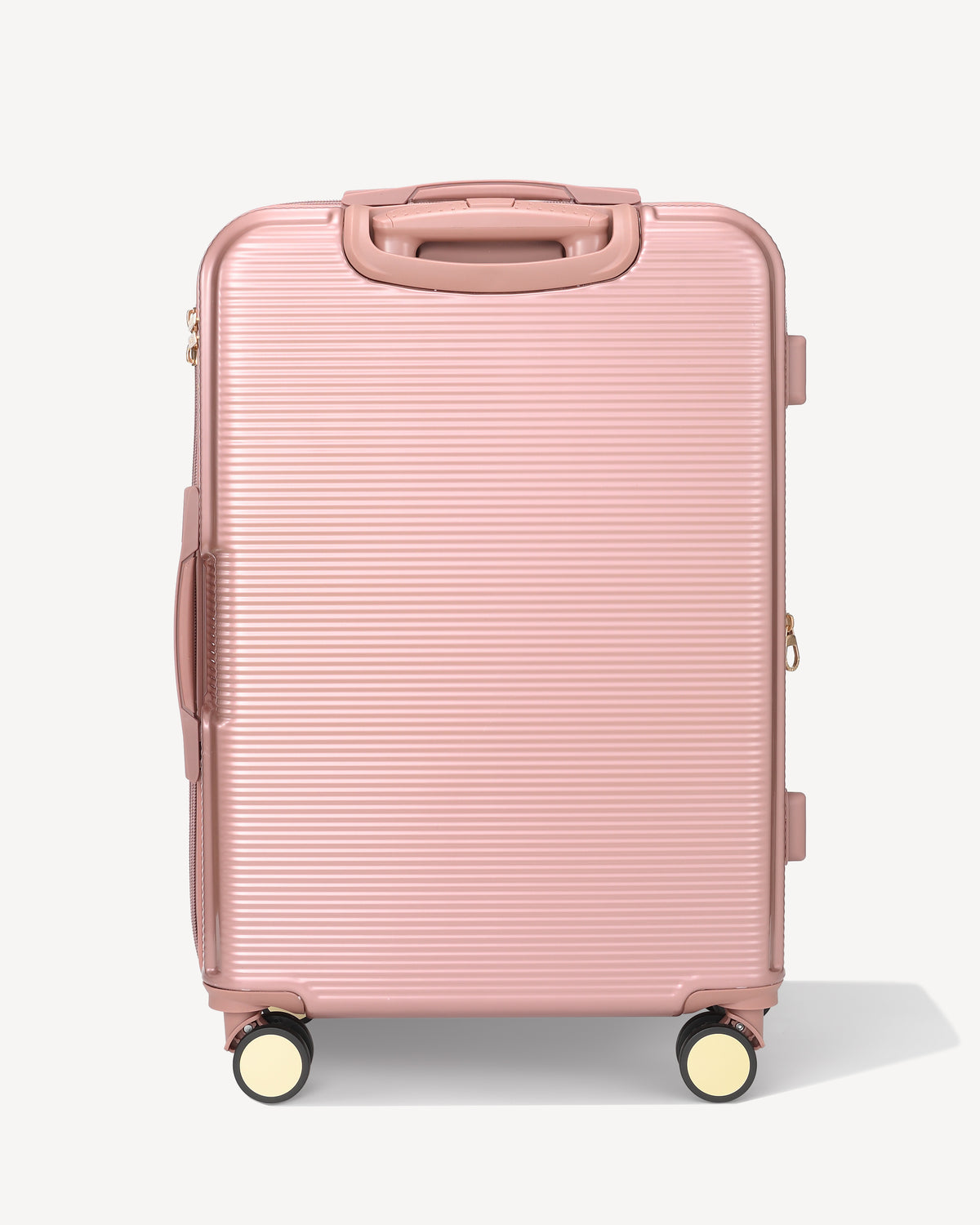 Maleta trolley brillante de 4 ruedas - ROSA