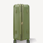 Shiny trolley suitcase four wheels - GREEN
