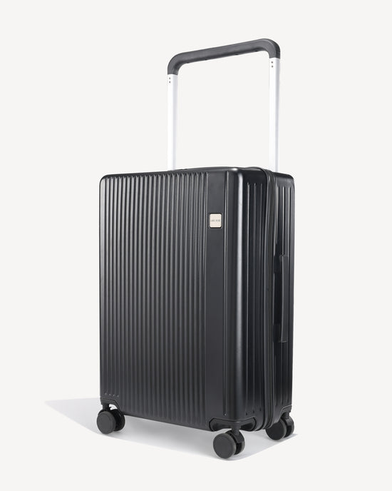 Matte trolley suitcase four wheels - BLACK