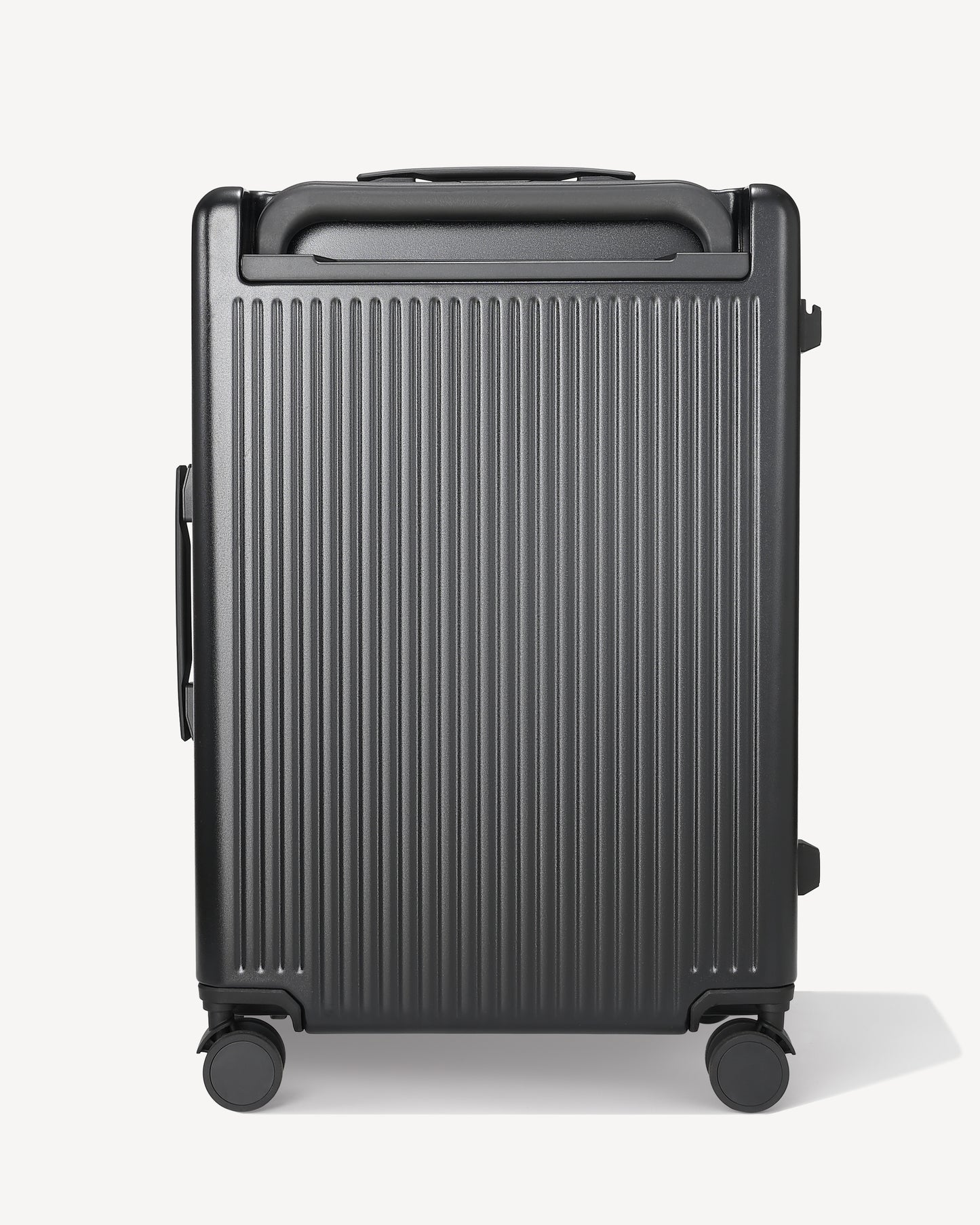 Matte trolley suitcase four wheels - BLACK