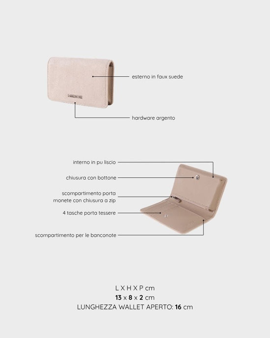 Portafoglio LE NUITE WALLET - BISCUIT BEIGE