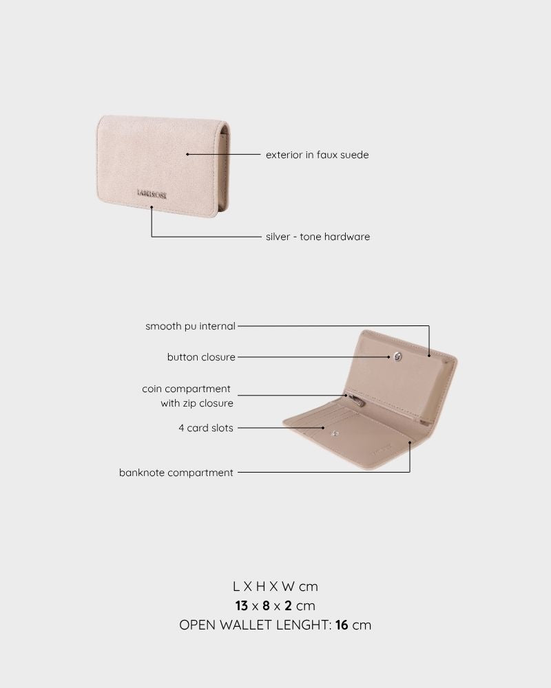 Cartera LE NUITE WALLET - BEIGE BISCUIT