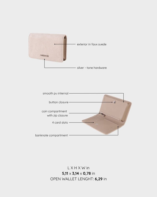 Portafoglio LE NUITE WALLET - BISCUIT BEIGE