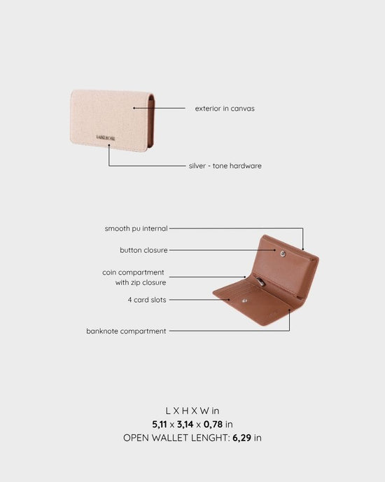 Portafoglio LE PETITE WALLET - VANILLA BROWN