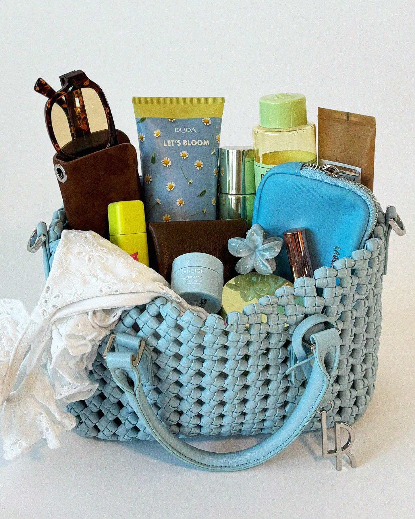 Borsa a tracolla YVETTE - LIGHT BLUE