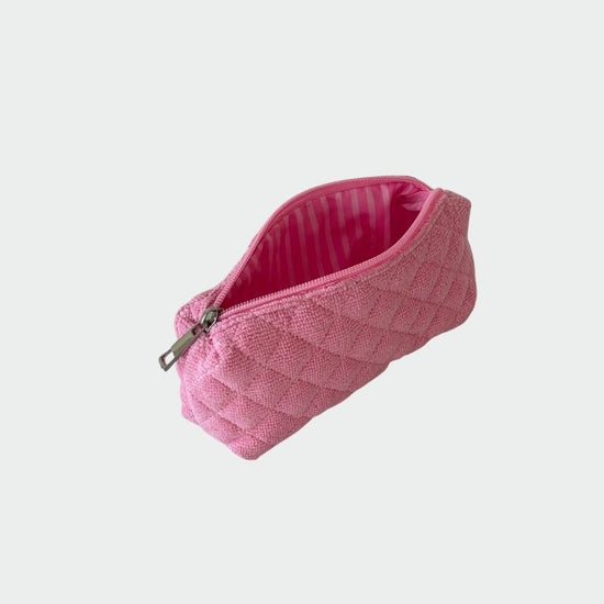 Terry cloth pouch - MANIFEST IT PINK