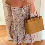 Borsa a mano MARGOT BIG BAMBOO  LE - BRUNT BROWN