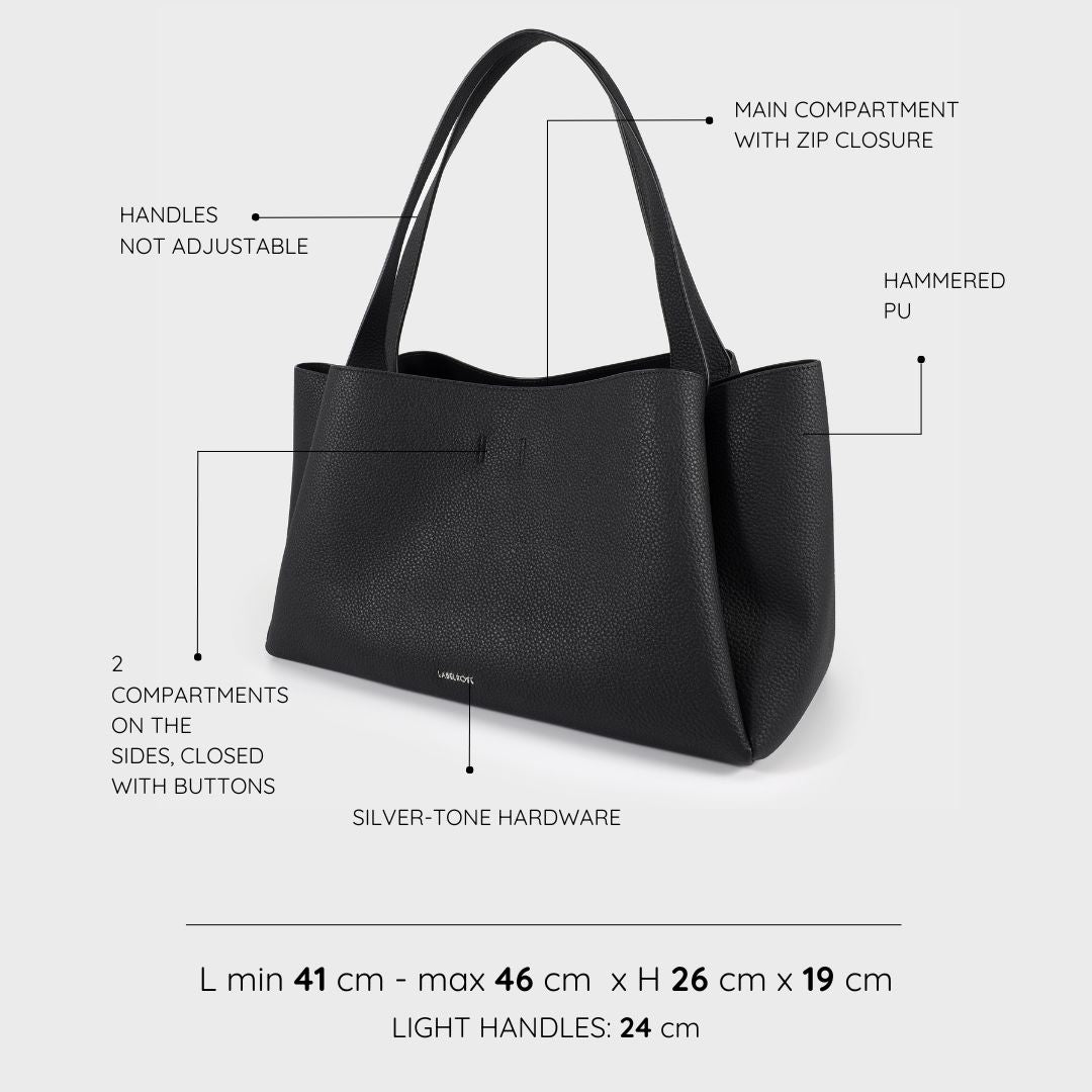 Borsa a spalla IVORY - BLACK PREVENDITA