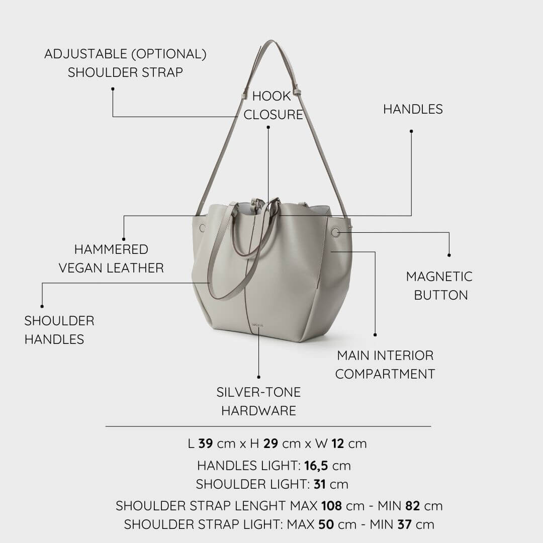 SCARLETT BIG Shoulder Bag - GREY