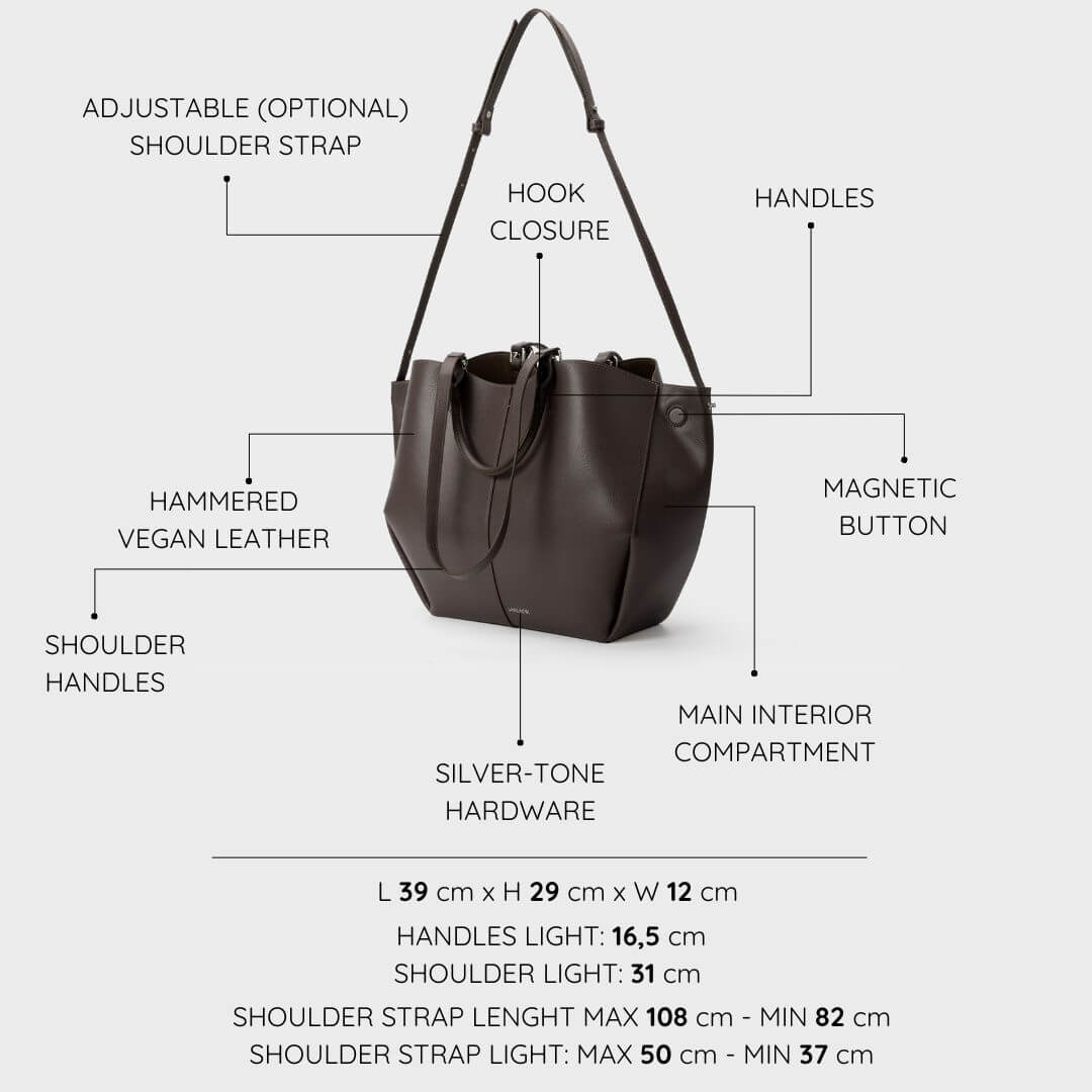 SCARLETT BIG Shoulder Bag - BROWN