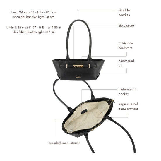 Borsa a spalla JAY- BLACK GOLD