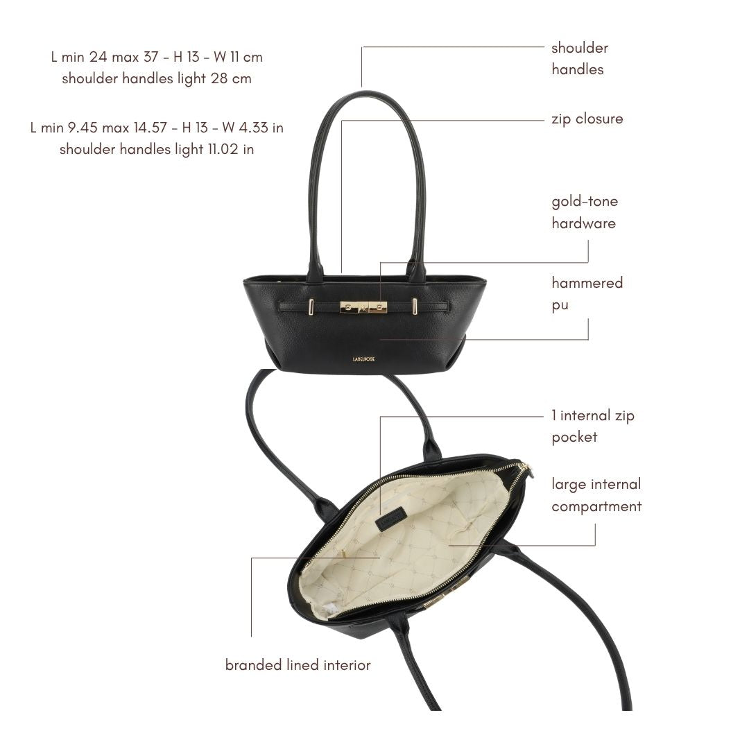Borsa a spalla JAY- BLACK GOLD