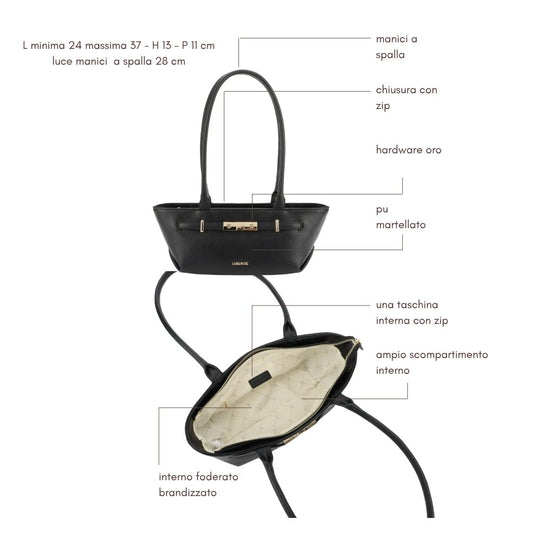 Borsa a spalla JAY- BLACK GOLD