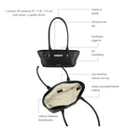 Borsa a spalla JAY- BLACK SILVER