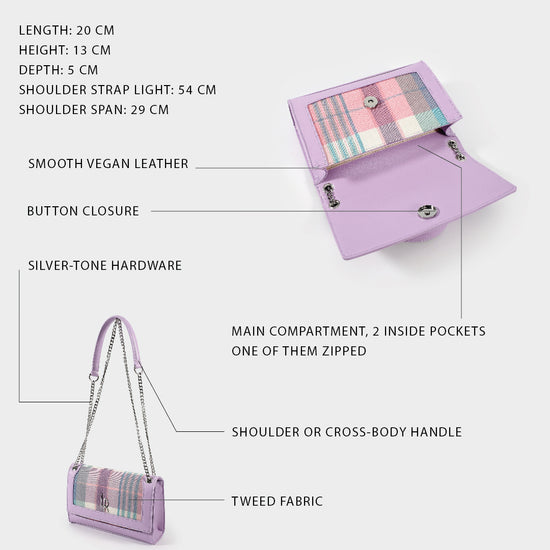 AMBER Shoulder Bag - LILAC