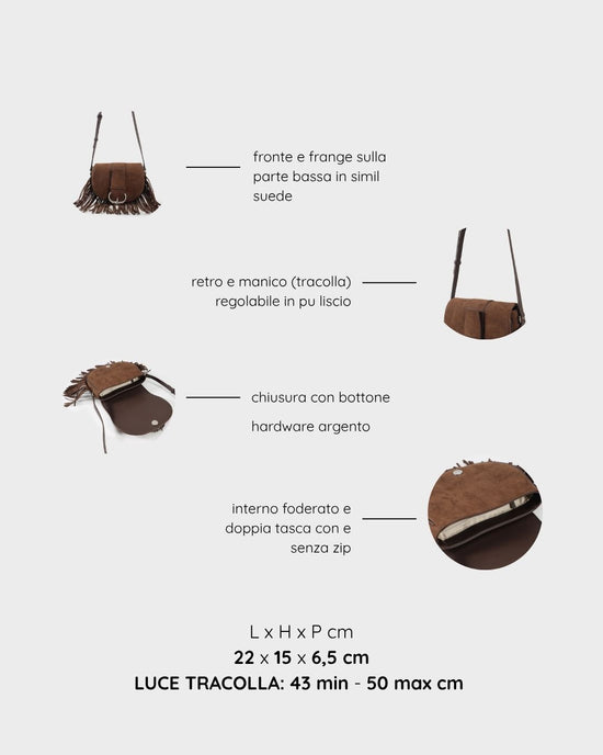Borsa a spalla JOANNA - BROWN