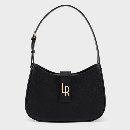 Borsa a spalla SHOULDER MONOGRAM BIG - NERO