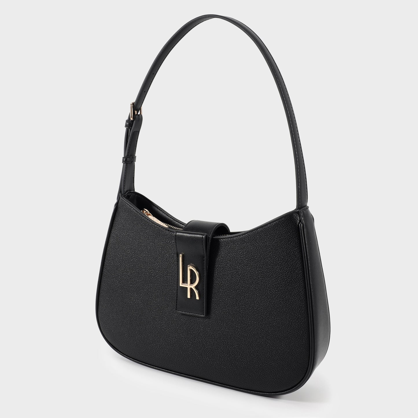 Borsa a spalla SHOULDER MONOGRAM BIG - NERO