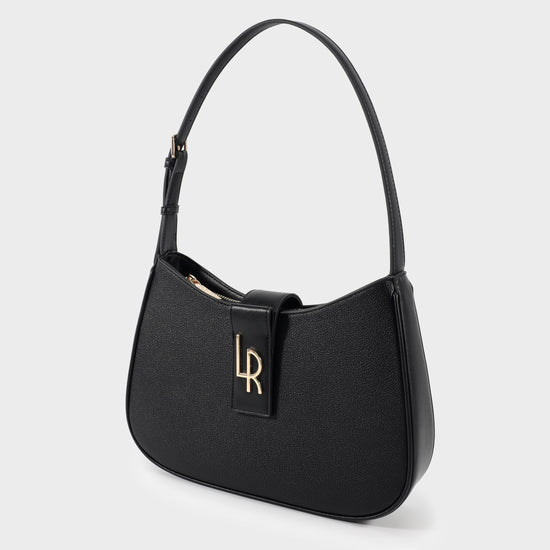 SHOULDER MONOGRAM BIG Shoulder Bag - BLACK