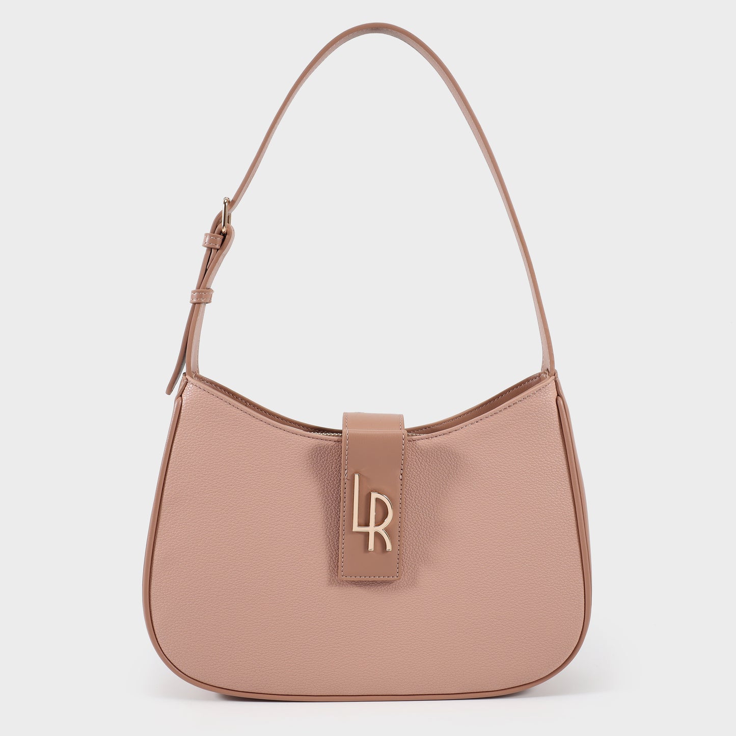 SHOULDER MONOGRAM BIG Shoulder Bag - PINK NUDE