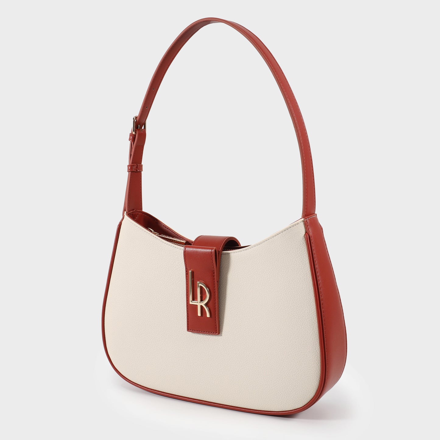 Borsa a spalla SHOULDER MONOGRAM BIG - RUGGINE